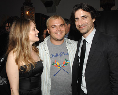 Jennifer Jason Leigh, Noah Baumbach and Jack Black at event of Margot at the Wedding (2007)