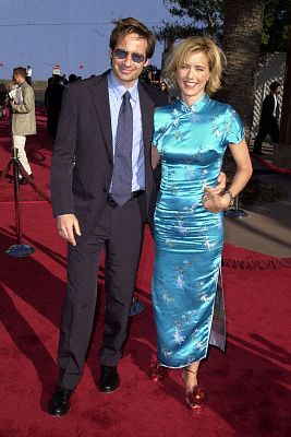David Duchovny and Téa Leoni at event of Jurassic Park III (2001)
