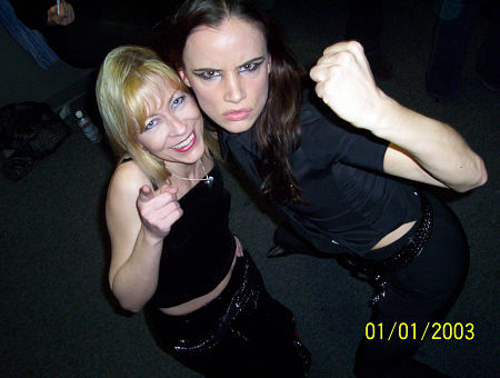 Laura Alber and Juliette Lewis at the Whisky New Years Eve 2003/2004