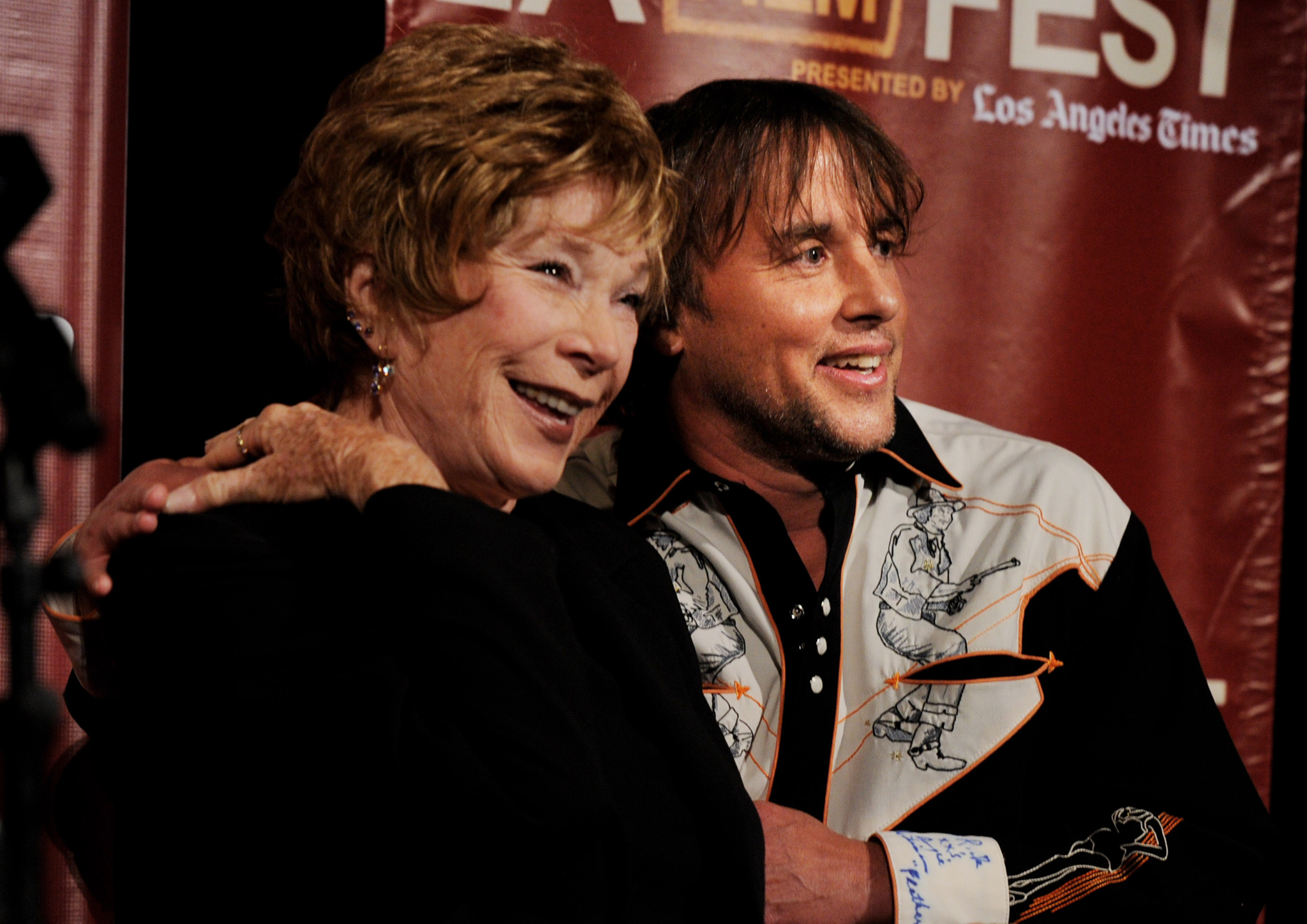 Richard Linklater and Shirley MacLaine at event of Bernie (2011)