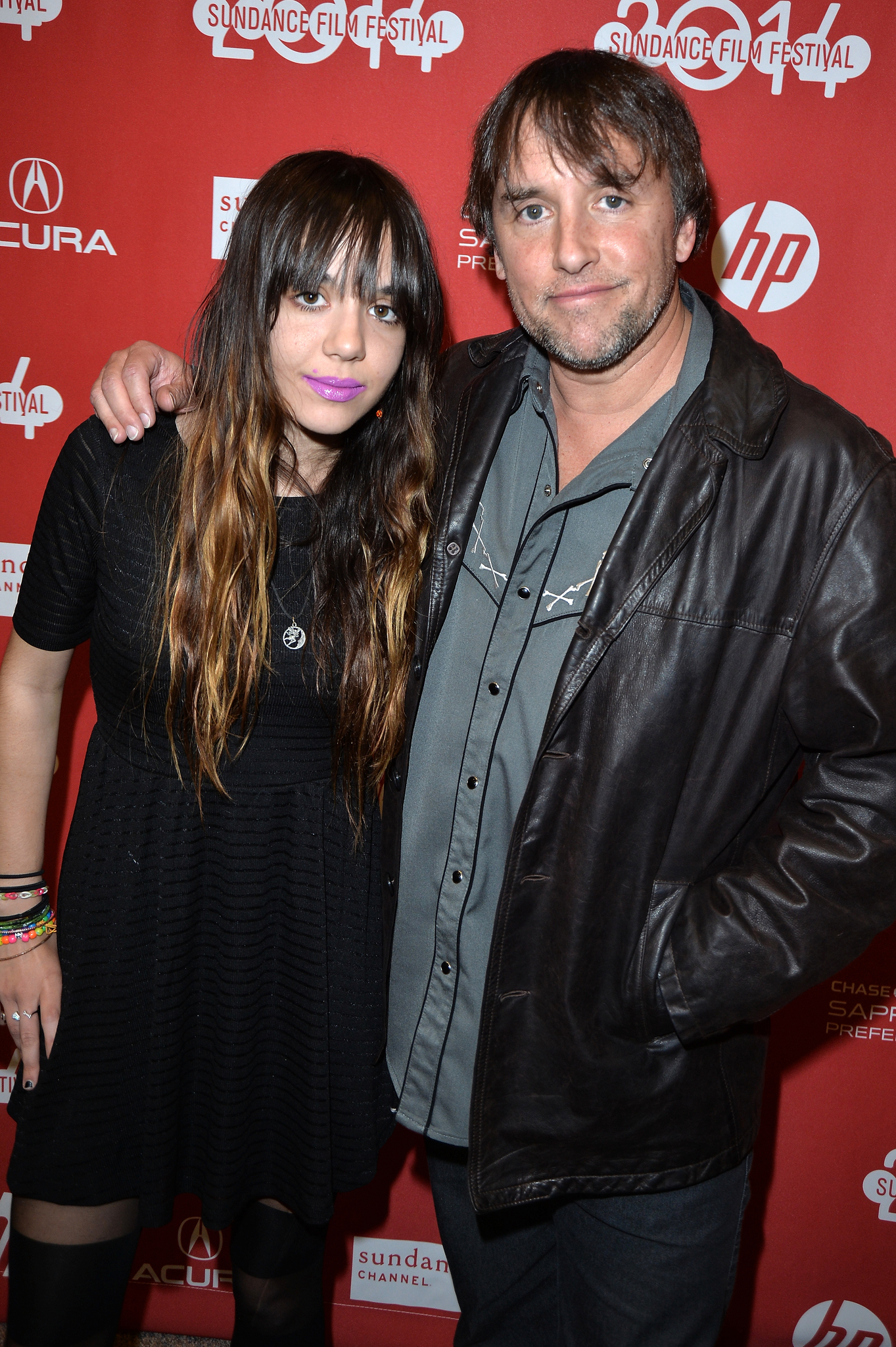 Richard Linklater and Lorelei Linklater at event of Vaikyste (2014)