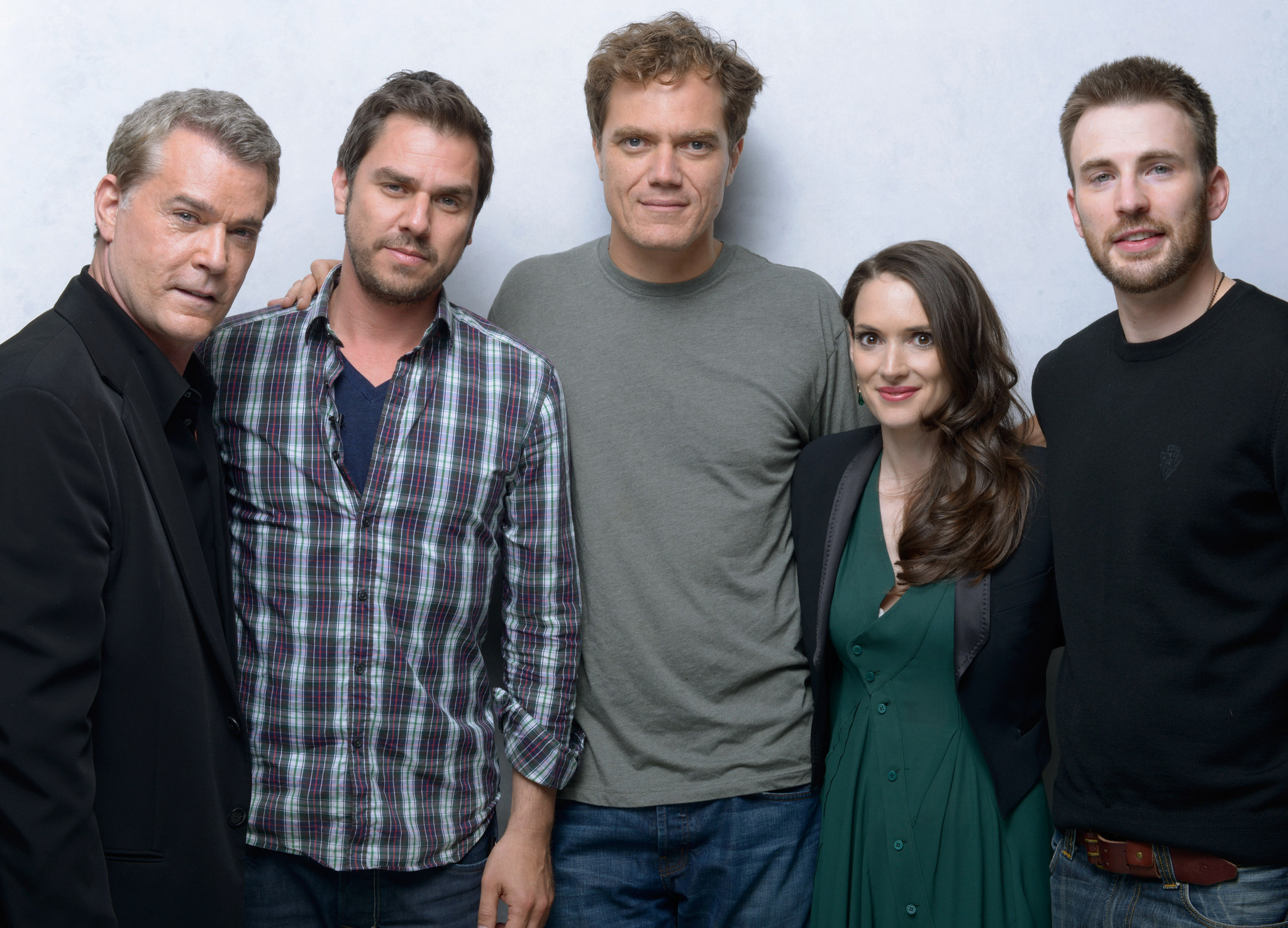 Winona Ryder, Ray Liotta, Chris Evans, Michael Shannon and Ariel Vromen at event of The Iceman (2012)