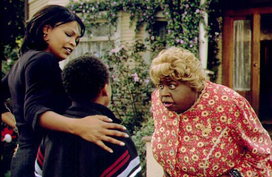 Nia Long and Martin Lawrence (in makeup as Big Momma) star in Big Momma's House