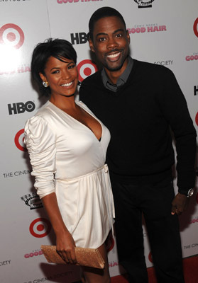 Nia Long and Chris Rock at event of Good Hair (2009)