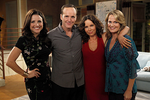 Still of Jennifer Grey, Julia Louis-Dreyfus, Emily Rutherfurd and Gregg Clark in The New Adventures of Old Christine (2006)