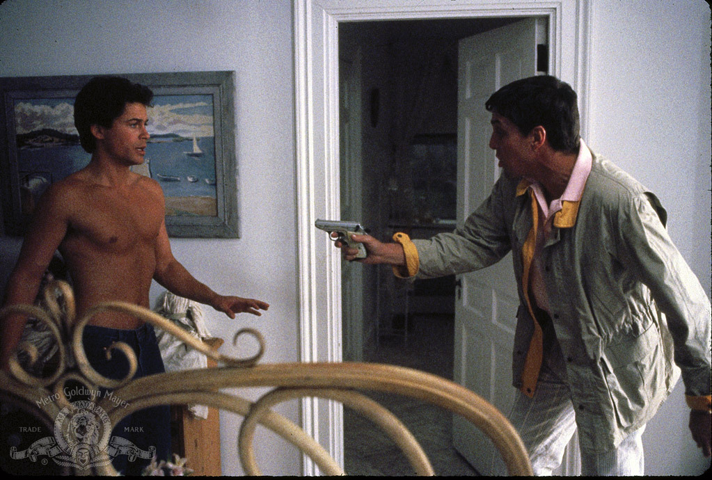 Still of Rob Lowe and John Glover in Masquerade (1988)