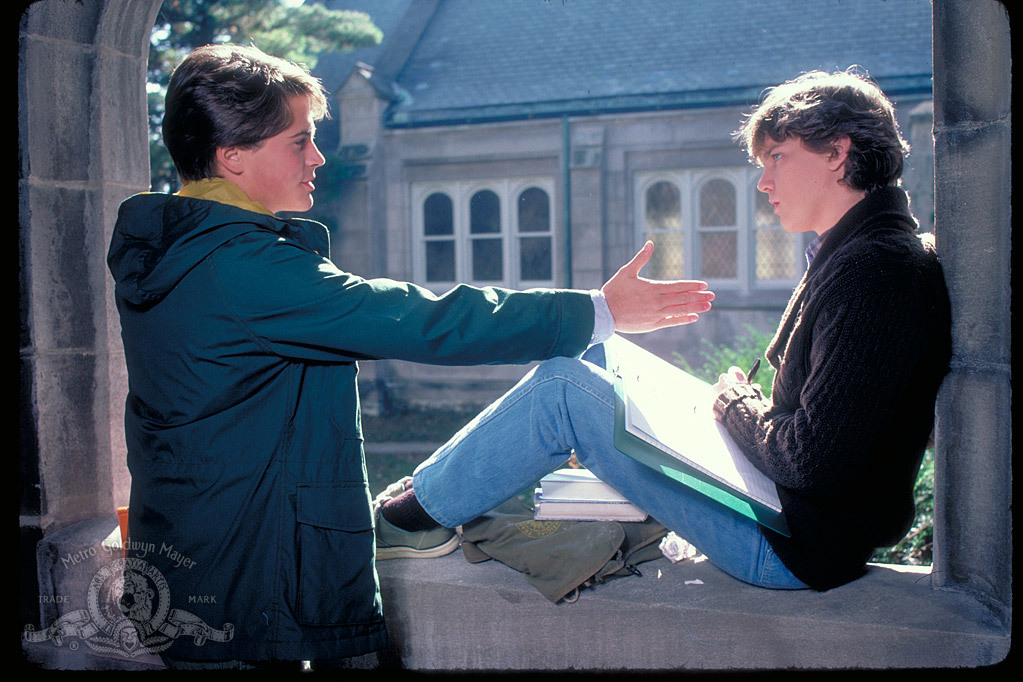 Still of Rob Lowe and Andrew McCarthy in Class (1983)