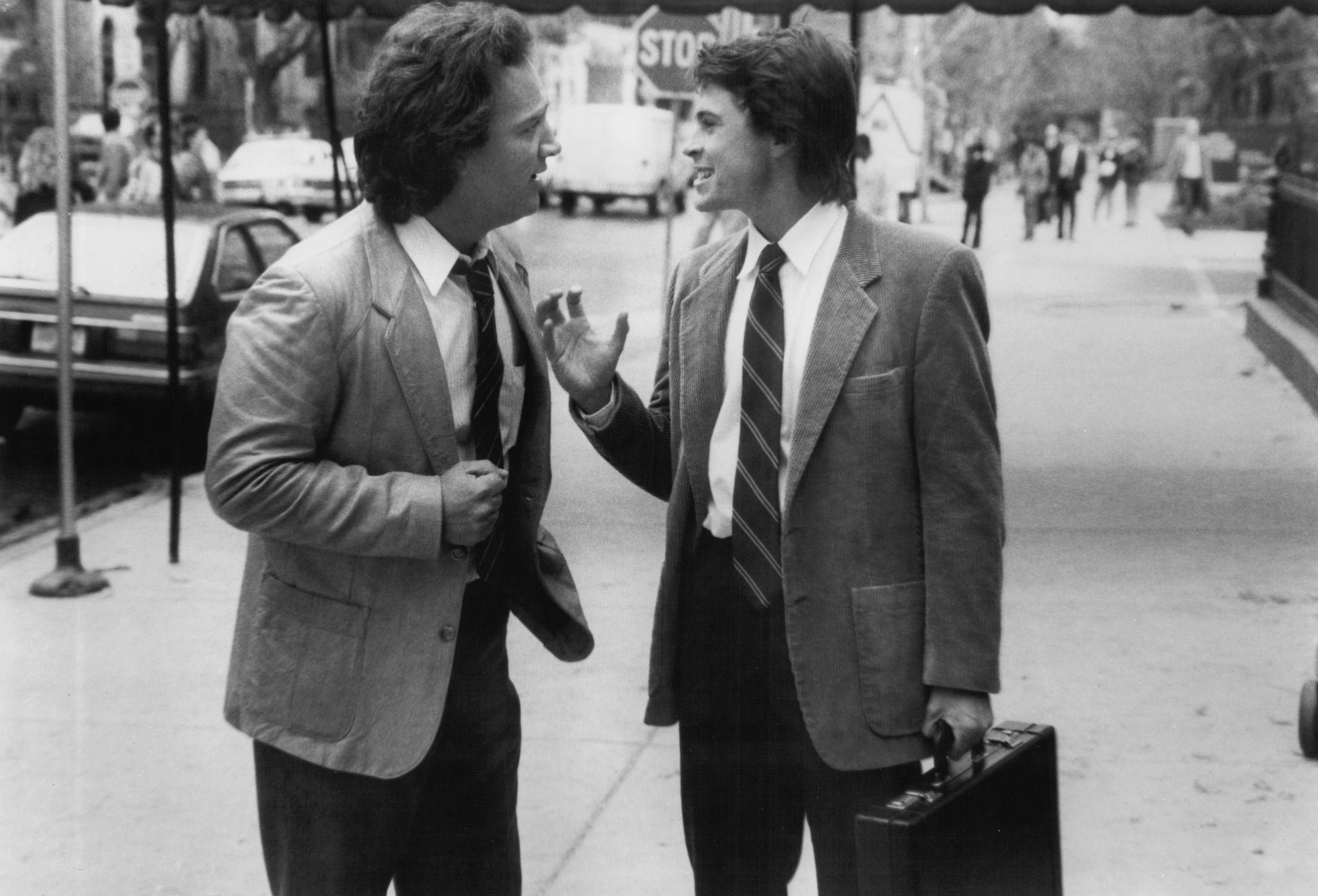 Still of Rob Lowe and James Belushi in About Last Night... (1986)