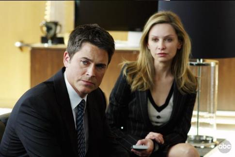 Still of Rob Lowe and Calista Flockhart in Brothers & Sisters (2006)