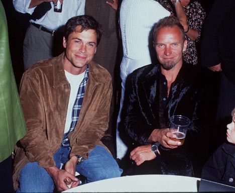 Rob Lowe and Sting