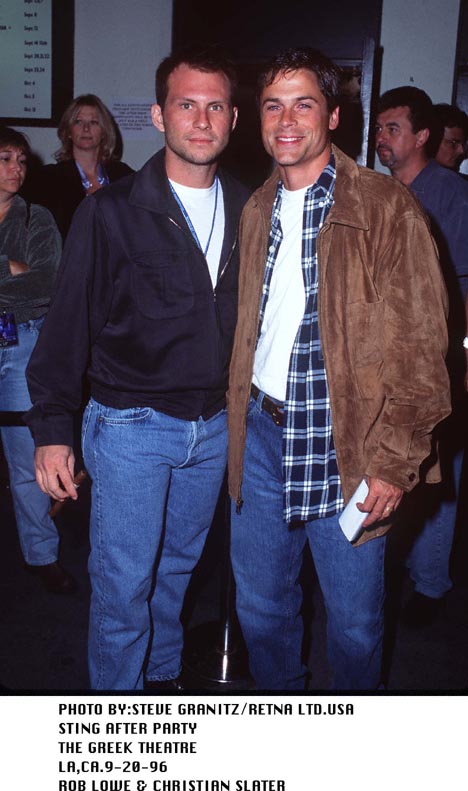 Christian Slater and Rob Lowe