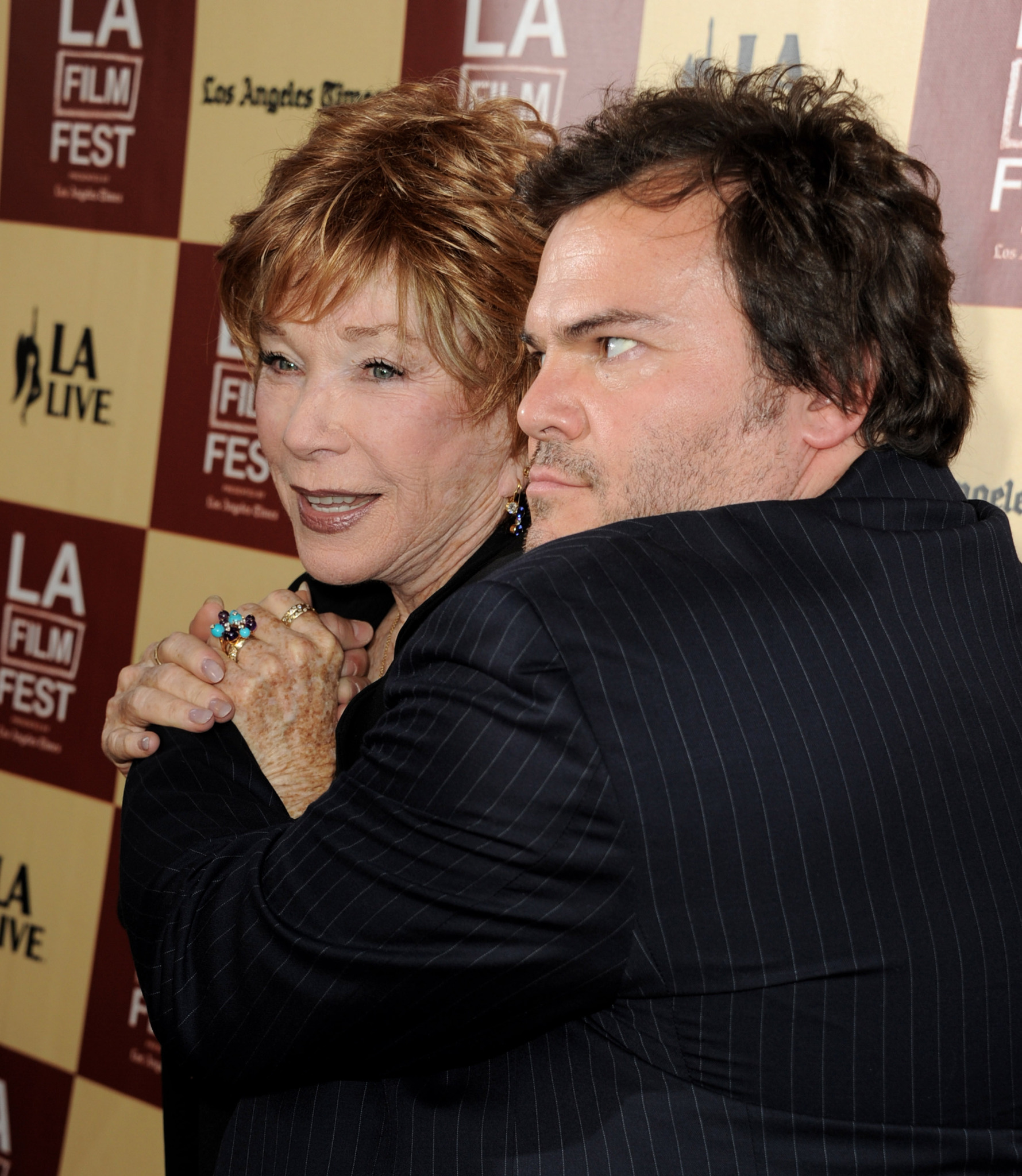 Shirley MacLaine and Jack Black at event of Bernie (2011)
