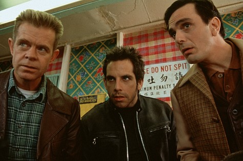 Still of Hank Azaria, William H. Macy and Ben Stiller in Mystery Men (1999)