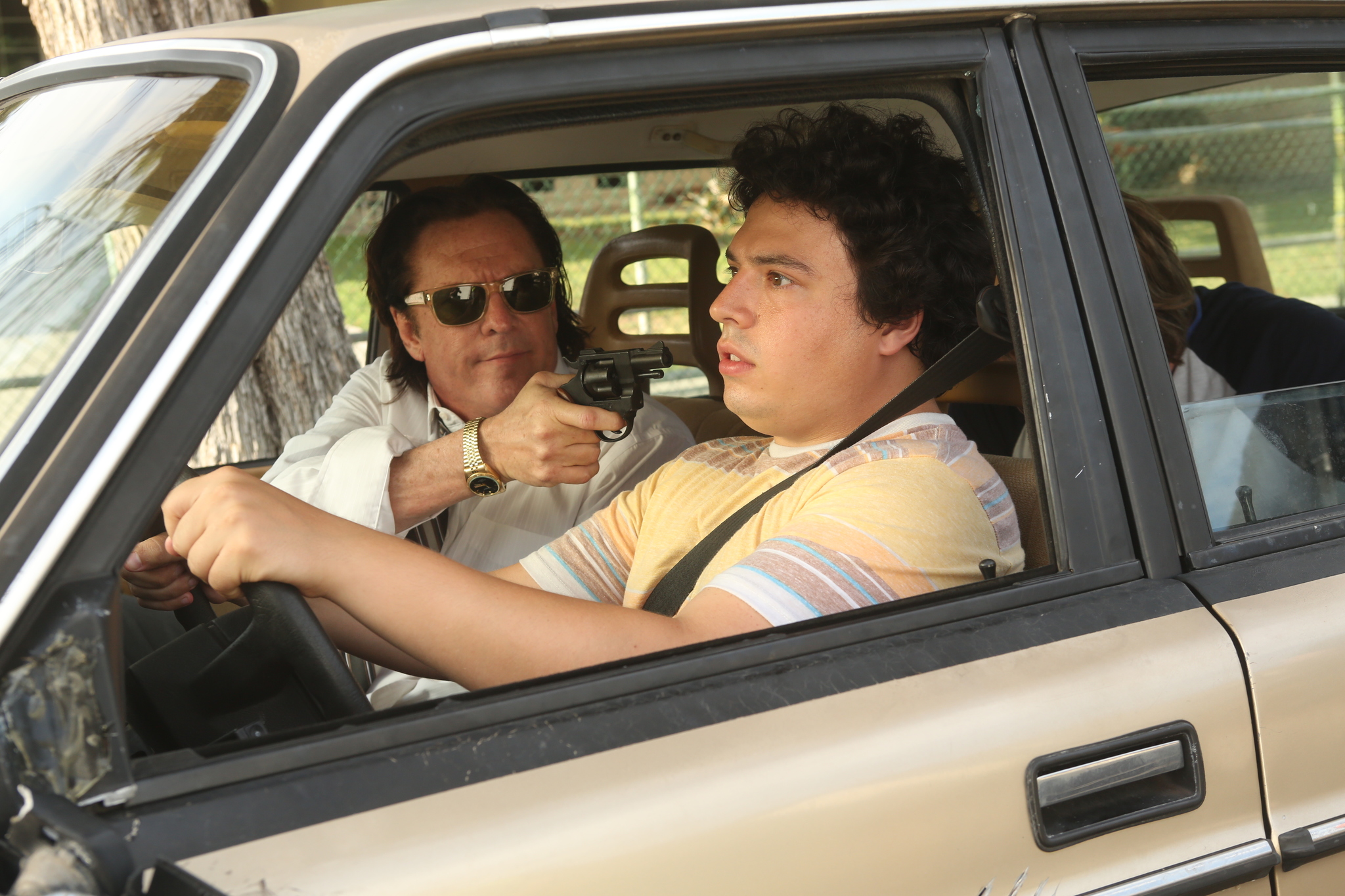 Still of Michael Madsen and Jon Bass in Big Time in Hollywood, FL (2015)