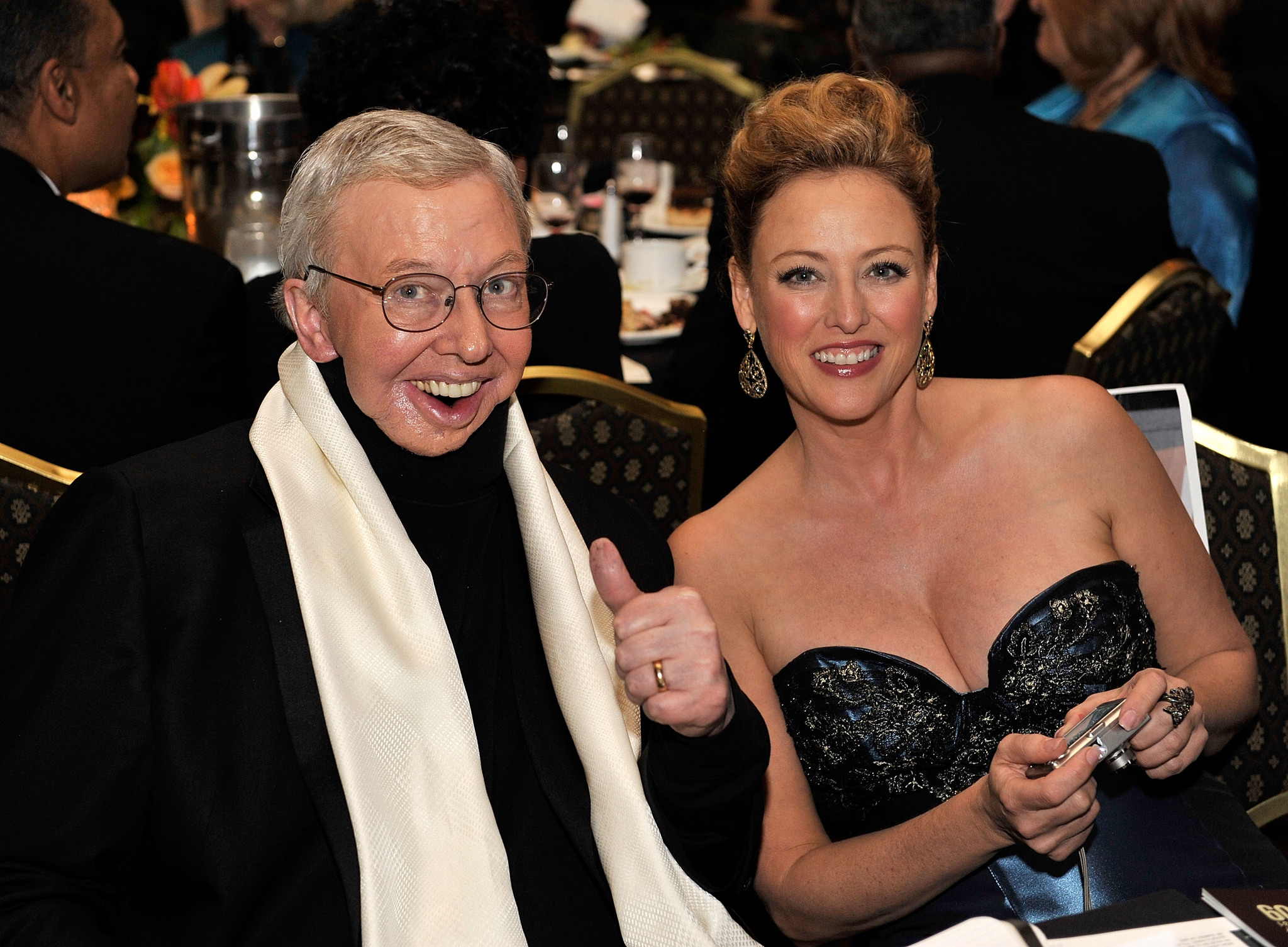 Virginia Madsen and Roger Ebert