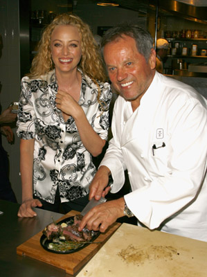 Virginia Madsen and Wolfgang Puck