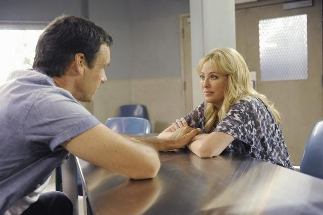 Still of Virginia Madsen and David James Elliott in Scoundrels (2010)