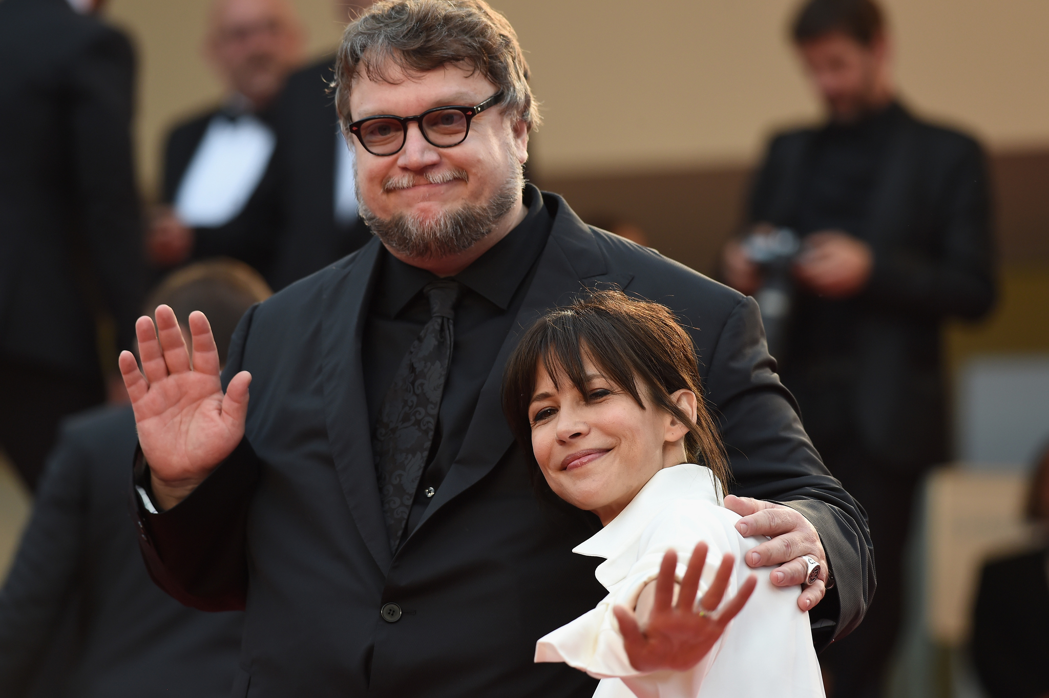 Sophie Marceau and Guillermo del Toro at event of Paseles Maksas: ituzio kelias (2015)