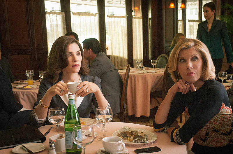 Still of Julianna Margulies and Christine Baranski in The Good Wife (2009)