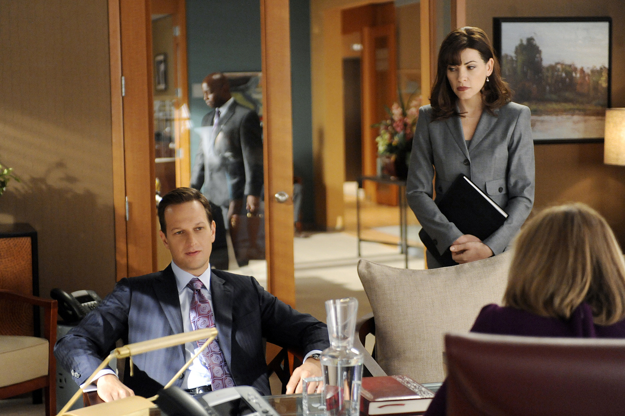 Still of Julianna Margulies and Josh Charles in The Good Wife (2009)