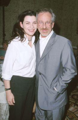 Steven Spielberg and Julianna Margulies