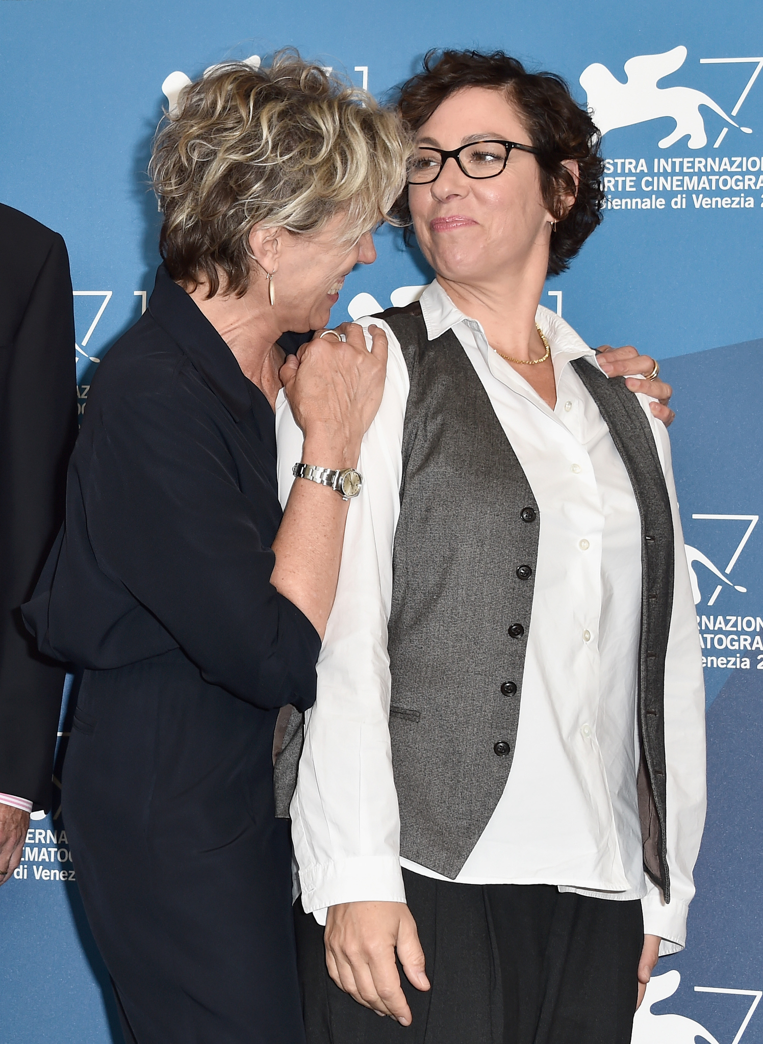 Frances McDormand and Lisa Cholodenko at event of Olive Kitteridge (2014)