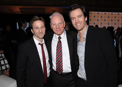 Malcolm McDowell and Breckin Meyer