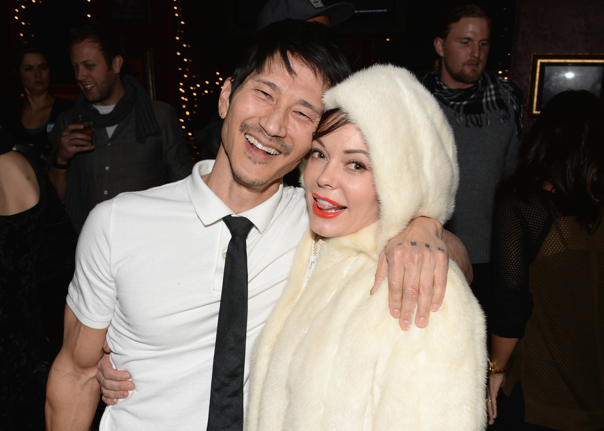 Rose McGowan and Gregg Araki at event of White Bird in a Blizzard (2014)