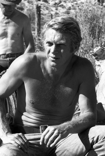 Steve McQueen during the making of 