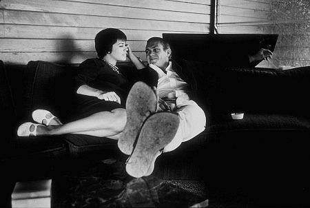 Steve McQueen with wife Neile at their home in the Hollywood Hills CA