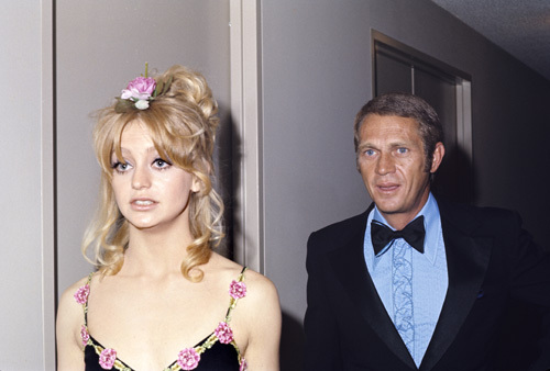 Goldie Hawn and Steve McQueen at the Academy Awards
