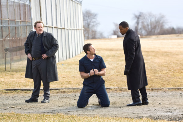 Still of Colm Meaney, Jamie Foxx and Gerard Butler in Law Abiding Citizen (2009)