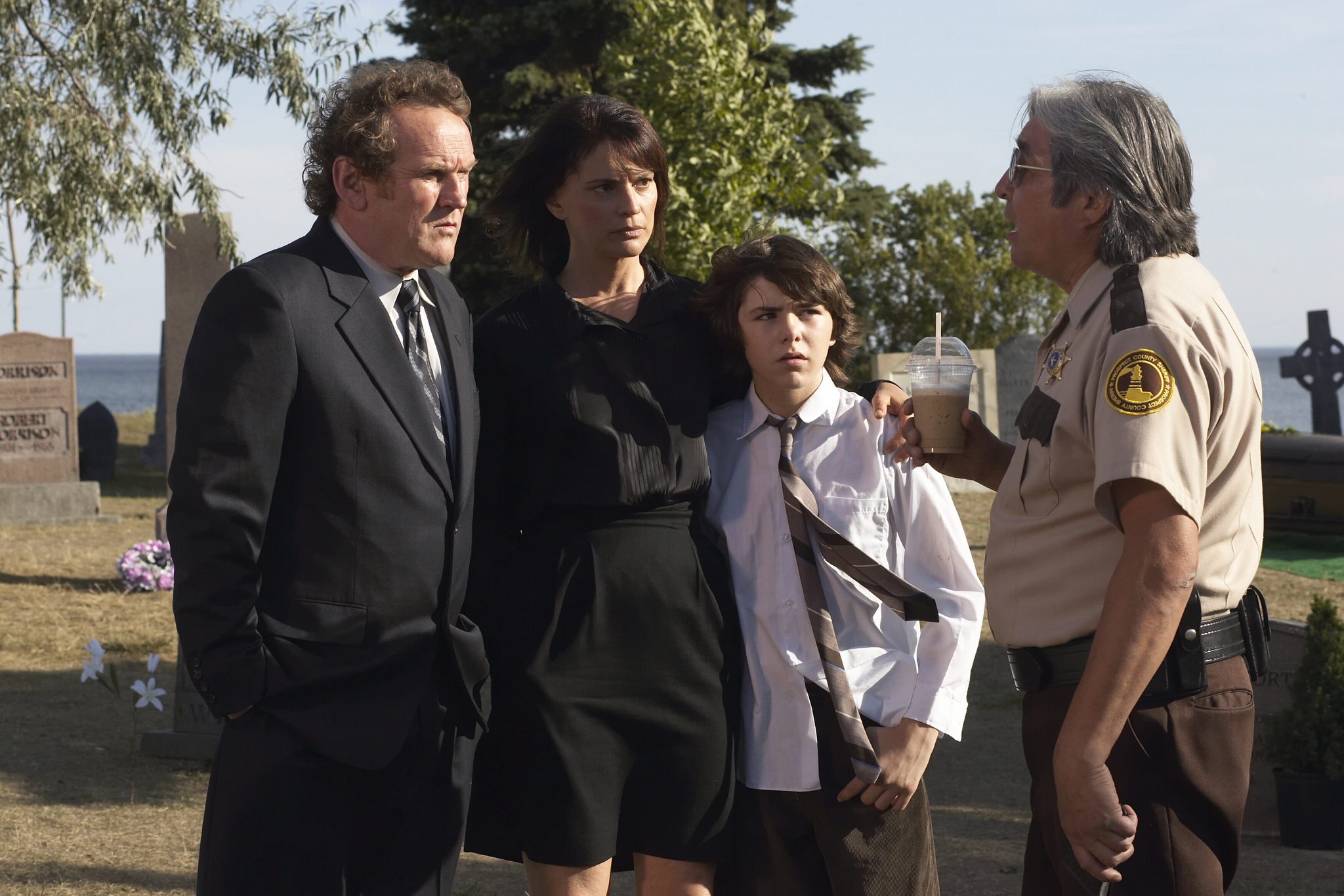 Still of Colm Meaney, Graham Greene, Alberta Watson and Jack Knight in A Lobster Tale (2006)