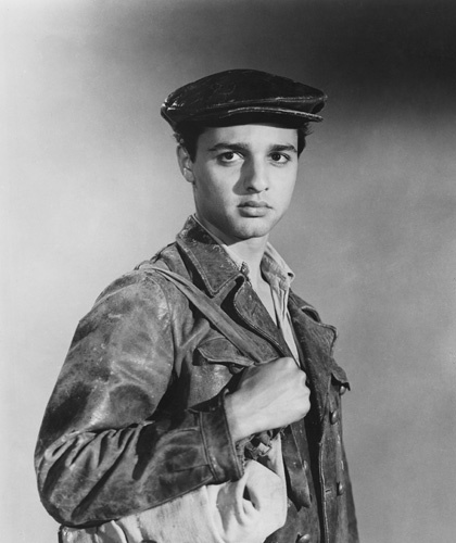Sal Mineo during the making of 