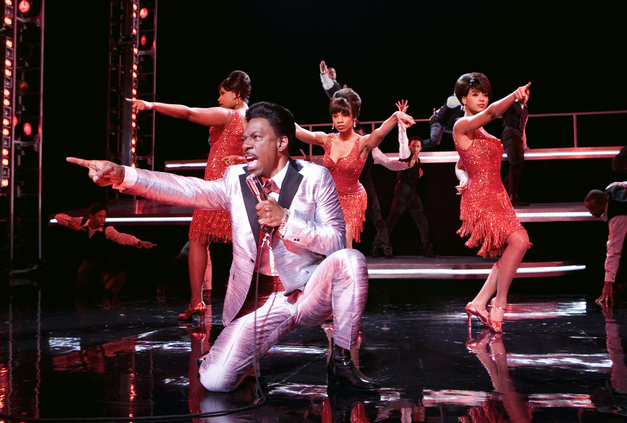 Still of Eddie Murphy, Beyoncé Knowles, Anika Noni Rose and Jennifer Hudson in Dreamgirls (2006)