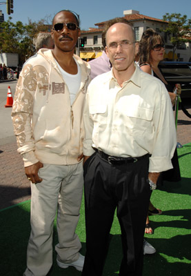 Eddie Murphy and Jeffrey Katzenberg at event of Srekas treciasis (2007)