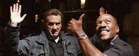 Still of Robert De Niro and Eddie Murphy in Showtime (2002)