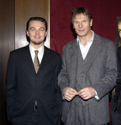 Leonardo DiCaprio and Liam Neeson at event of Empire (2002)