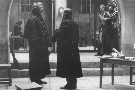 Still of Uma Thurman, Liam Neeson and Geoffrey Rush in Les Misérables (1998)