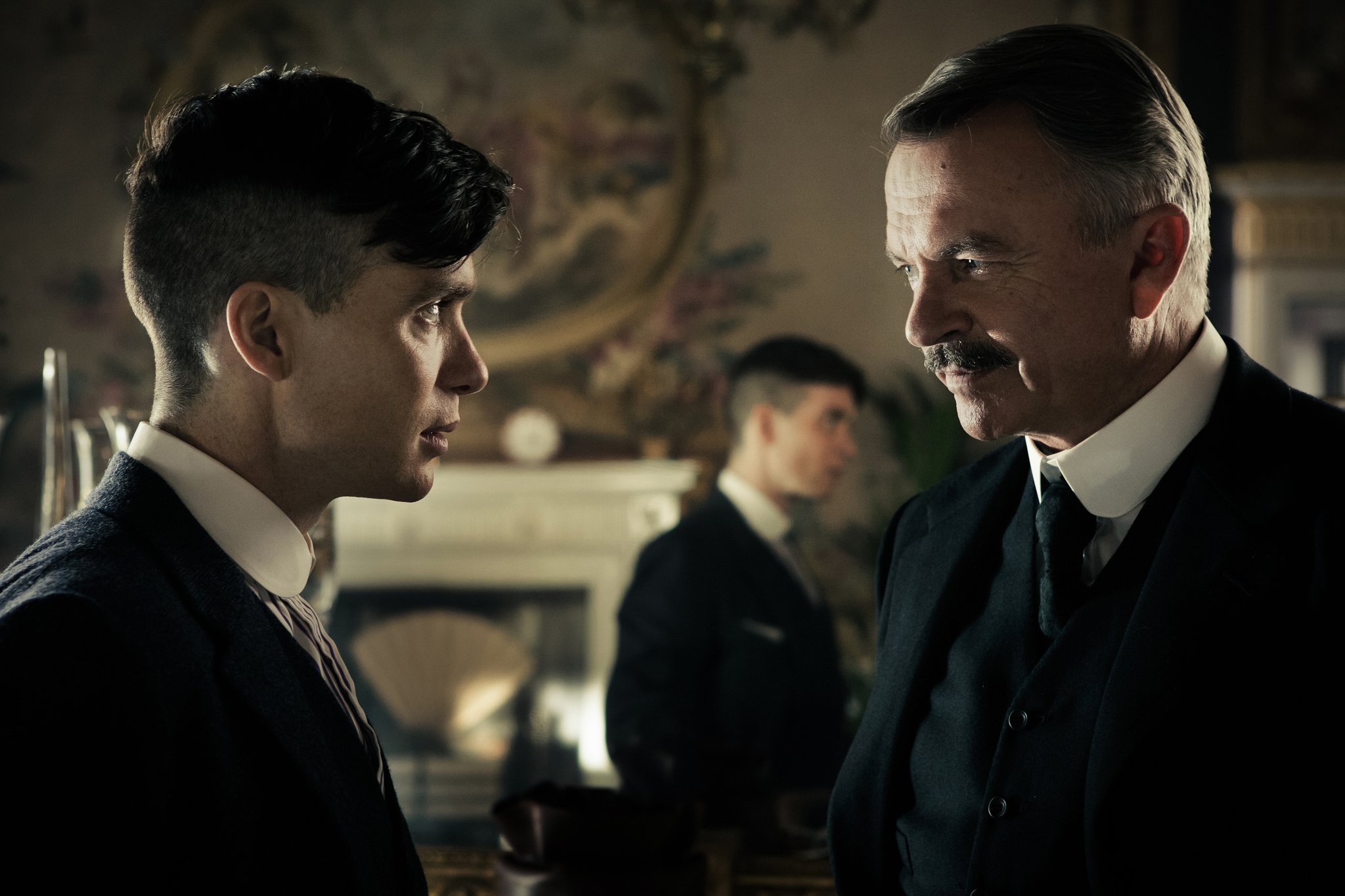 Still of Sam Neill and Cillian Murphy in Peaky Blinders (2013)