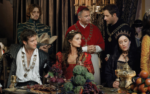 Gabrielle Anwar, Sam Neill, Jeremy Northam and Maria Doyle Kennedy in The Tudors (2007)