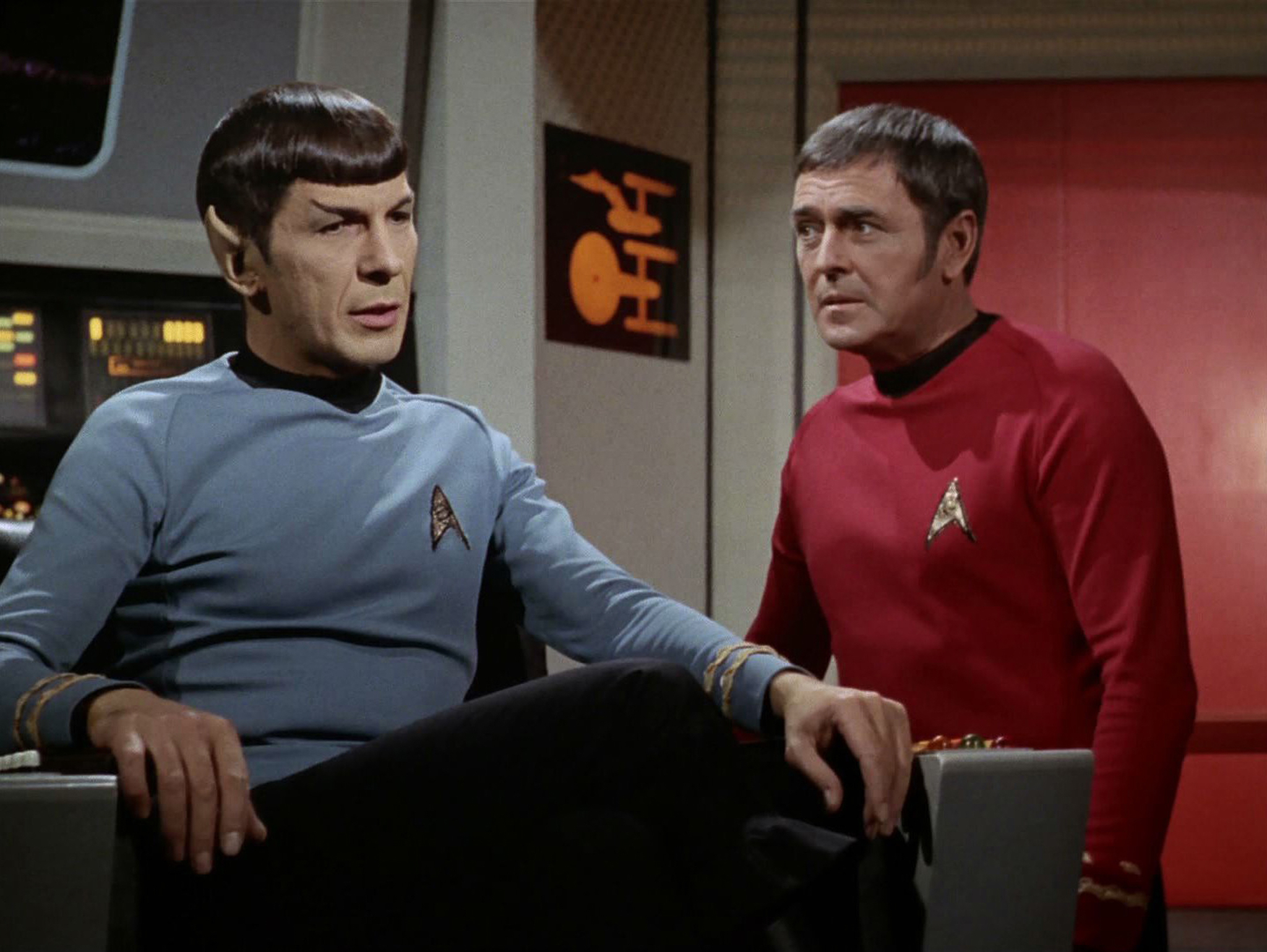 Still of Leonard Nimoy and James Doohan in Star Trek (1966)