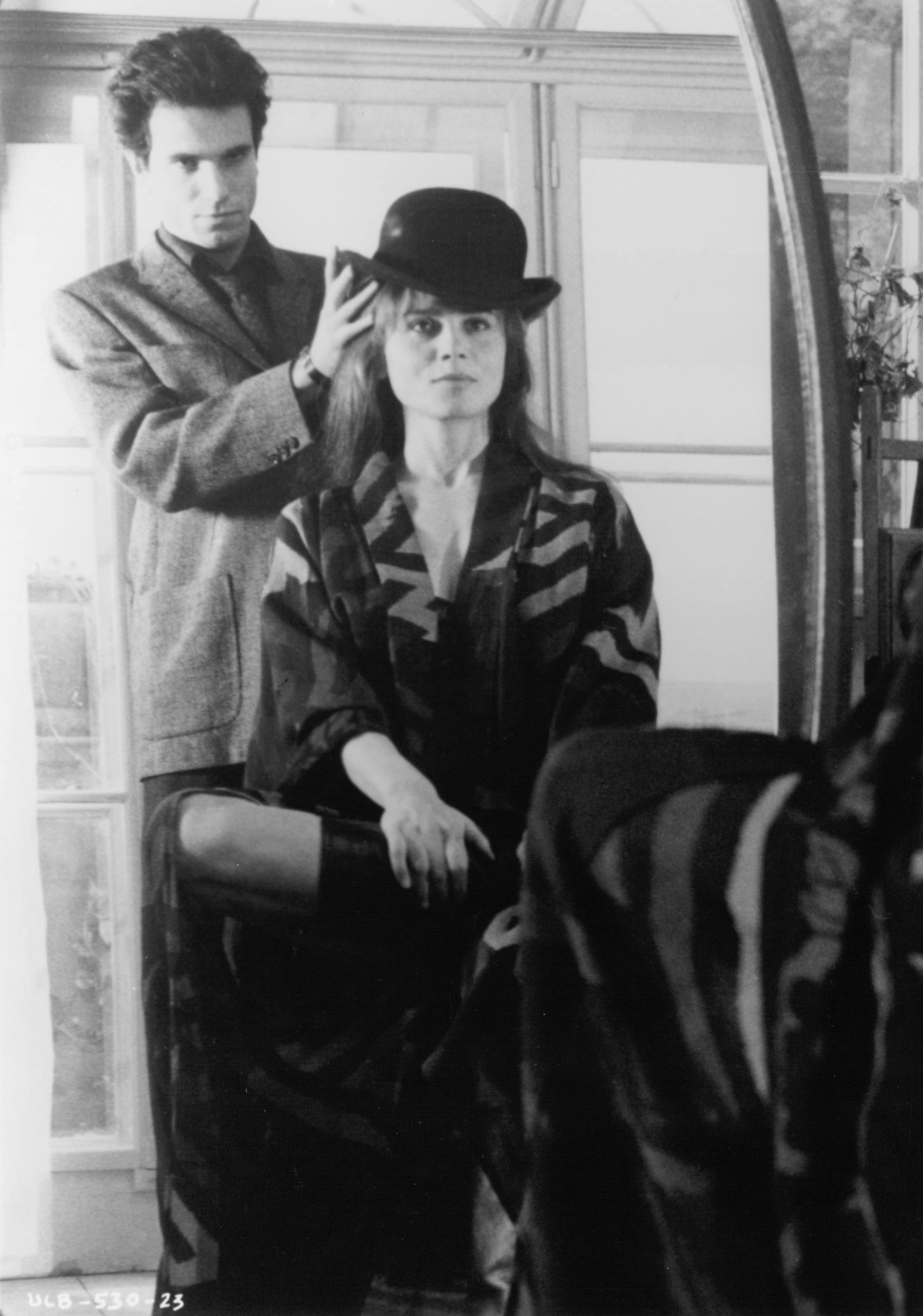 Still of Daniel Day-Lewis and Lena Olin in The Unbearable Lightness of Being (1988)