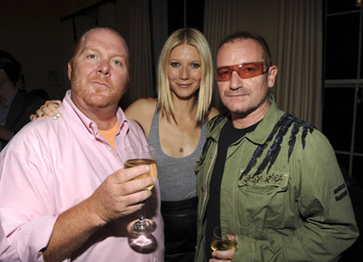 Gwyneth Paltrow, Bono and Mario Batali