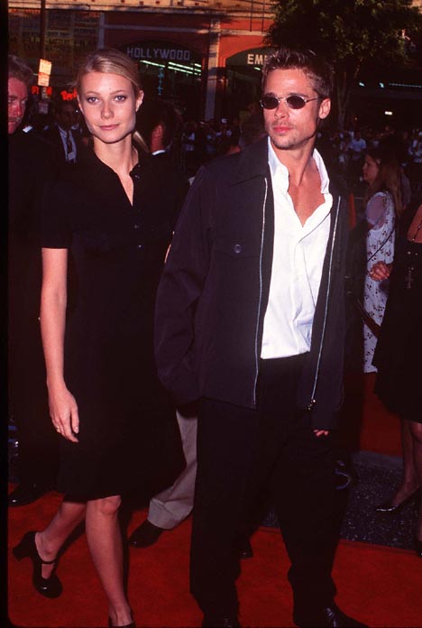 Brad Pitt and Gwyneth Paltrow at event of Waterworld (1995)