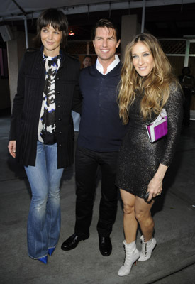Tom Cruise, Sarah Jessica Parker and Katie Holmes at event of 2008 MTV Movie Awards (2008)