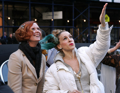 Sarah Jessica Parker and Cynthia Nixon at event of Seksas ir miestas (2008)
