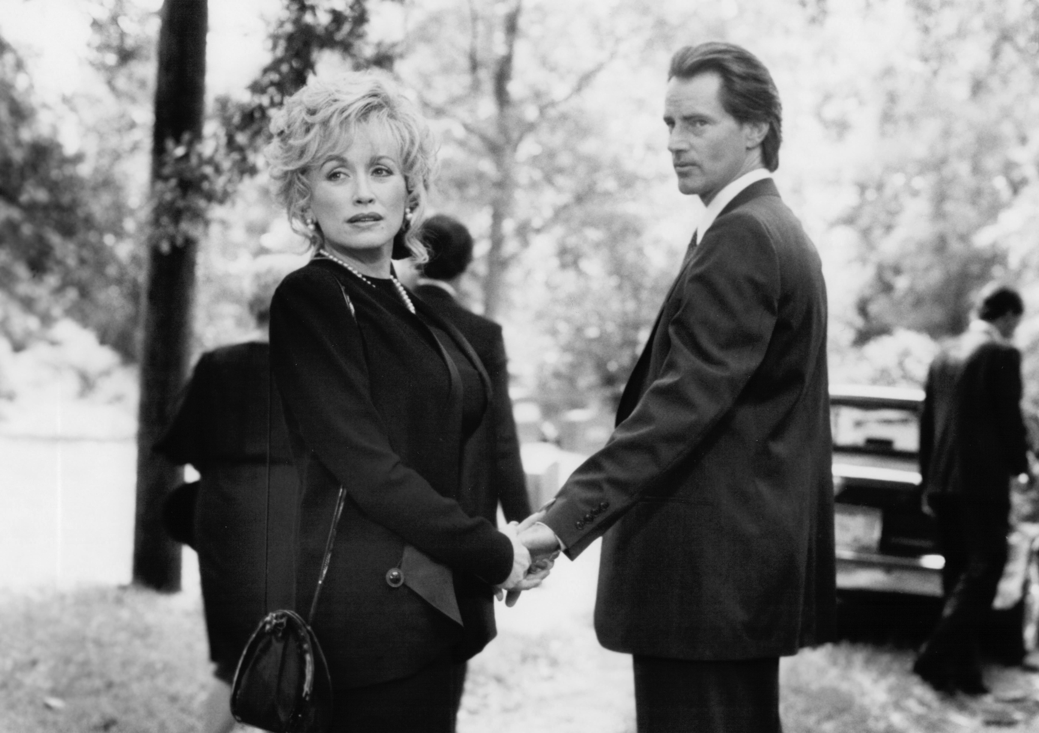 Still of Dolly Parton and Sam Shepard in Steel Magnolias (1989)