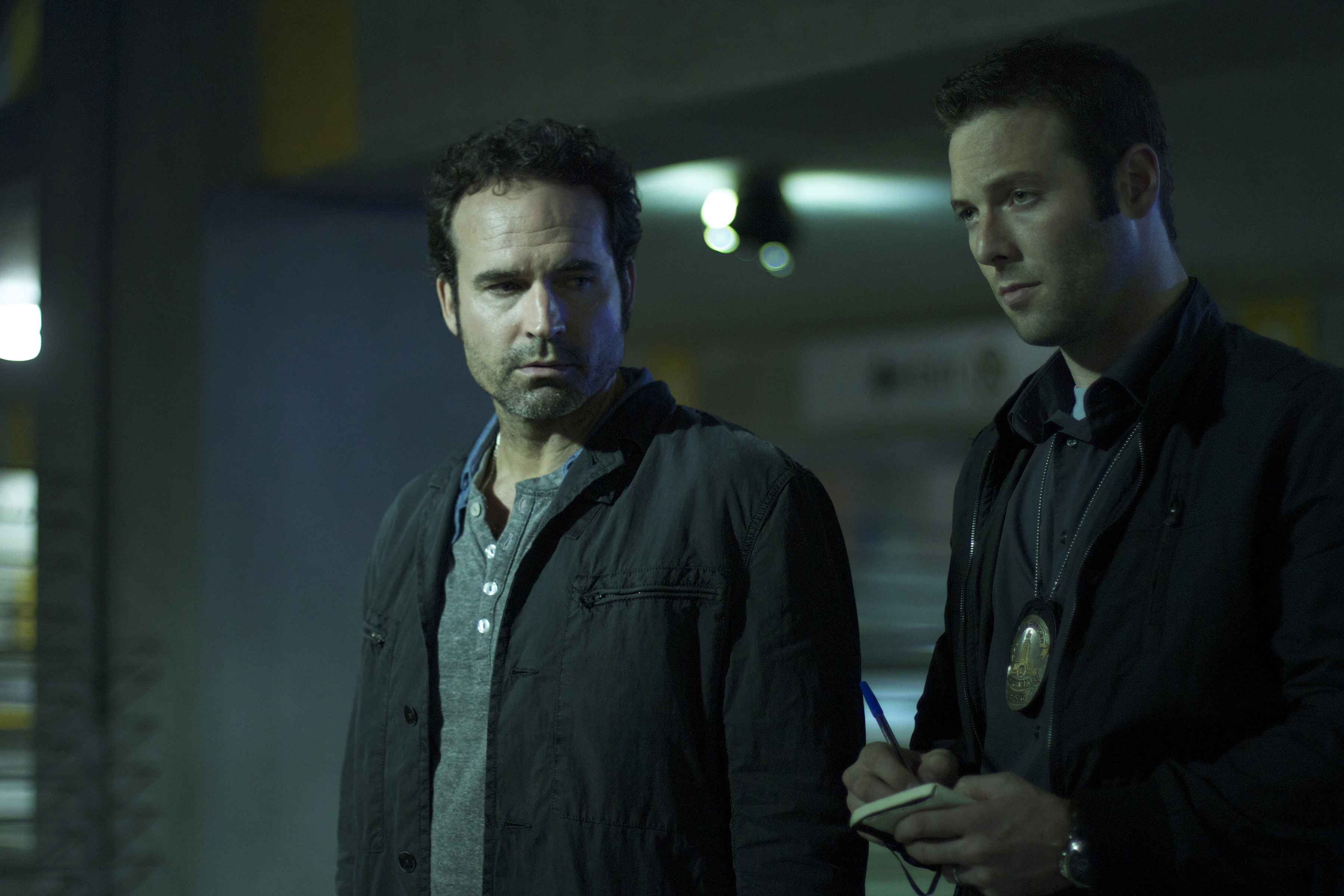 Still of Jason Patric and Tim Fields in The Outsider (2014)