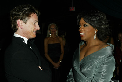 Sean Penn and Oprah Winfrey